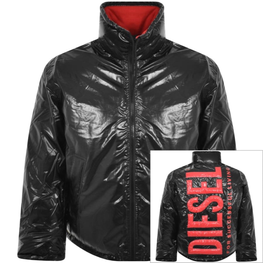 Diesel Logo W Jupit Jacket BlackDiesel Logo W Jupit Jacket Black Male Medium